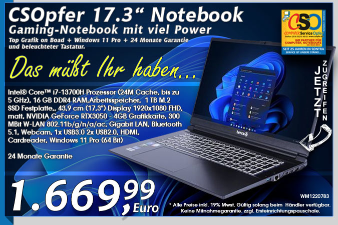 [ Um alle Angebote zu betrachten HIER KLICKEN ]