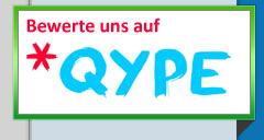 Bewerte uns auf Qype